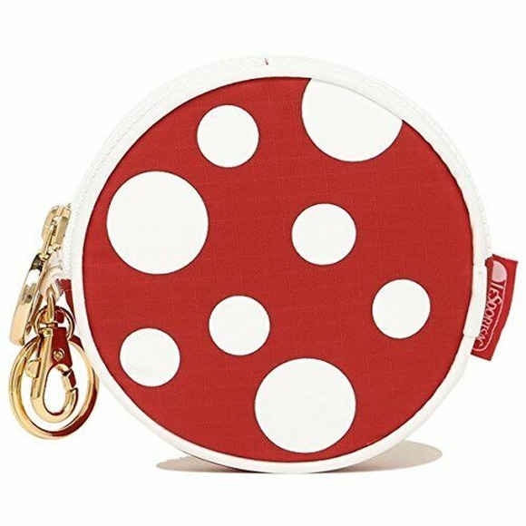 Lesportsac Handbags - LeSportsac X Nintendo Piranha Plant Pouch Coin Charm Key Chain - Red/White